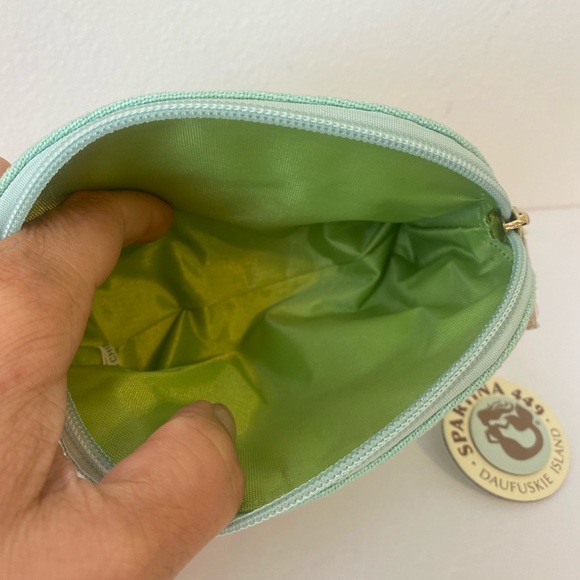 Spartina 449 Small seafoam Cosmetic Case NEW - Picture 5 of 5